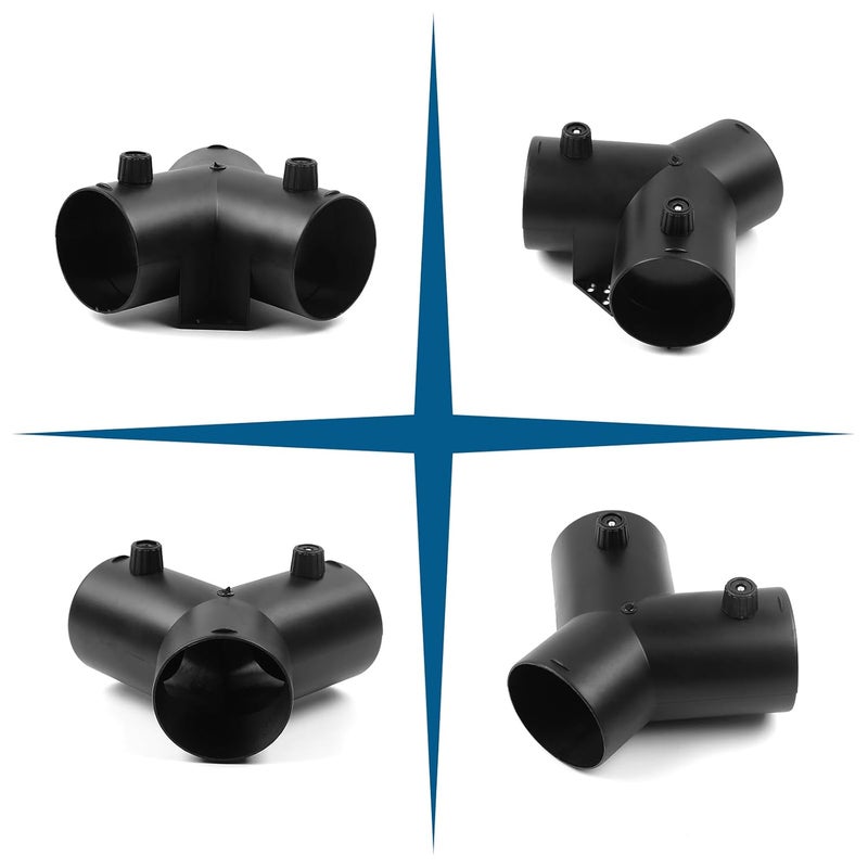 DTNESS Ø75mm Type-Y Duct Connection, Air Heater Diesel Auxiliary Accessories with Double Valve, 3-Way Air Outlet Pipe for Diesel Heater - Image 5